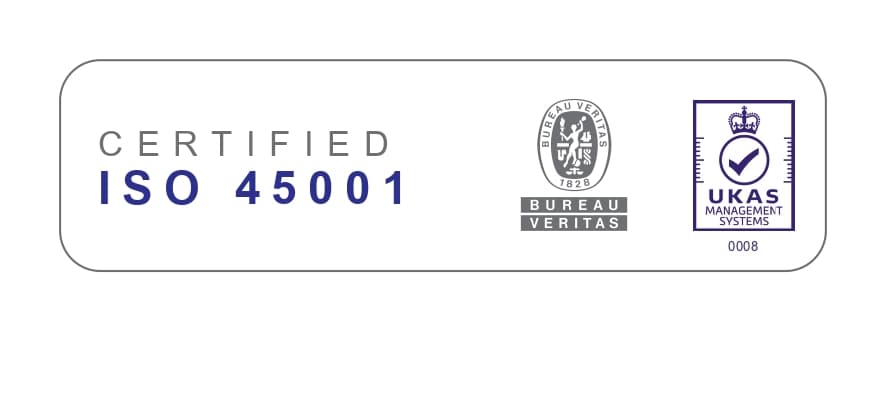 ISO 45001:2018 Occupational Health & Safety Management System certificate for MS Powermax International Limited, certified by Bureau Veritas